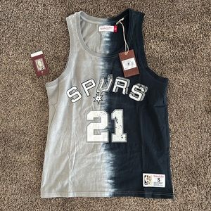 Tim Duncan San Antonio Spurs Mitchell & Ness Tie Dye Cotton N&N Tank